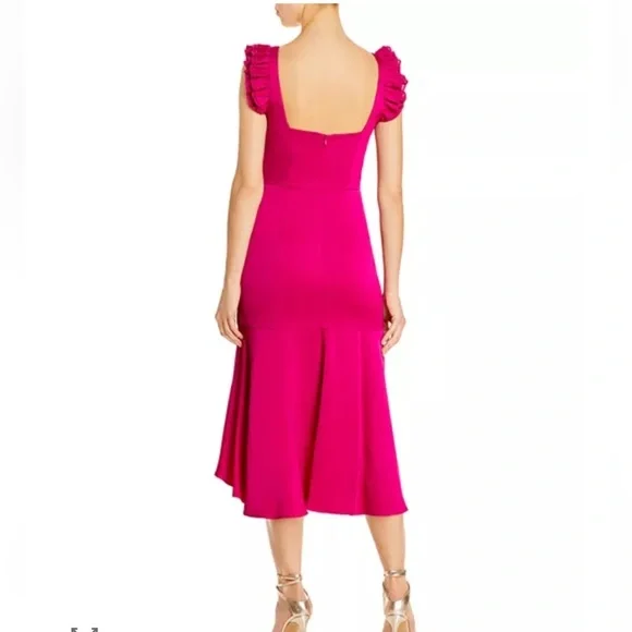 Aidan Mattox Fuchsia High Low Dress Size 0. G#2 - Picture 2 of 16